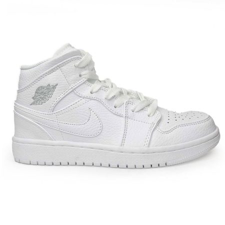 کفش بسکتبال نایک جردن رنانه Nike Air Jordan1 554724-104 رنگ سفید کامل